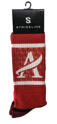 ACC Strideline Red Crew Socks
