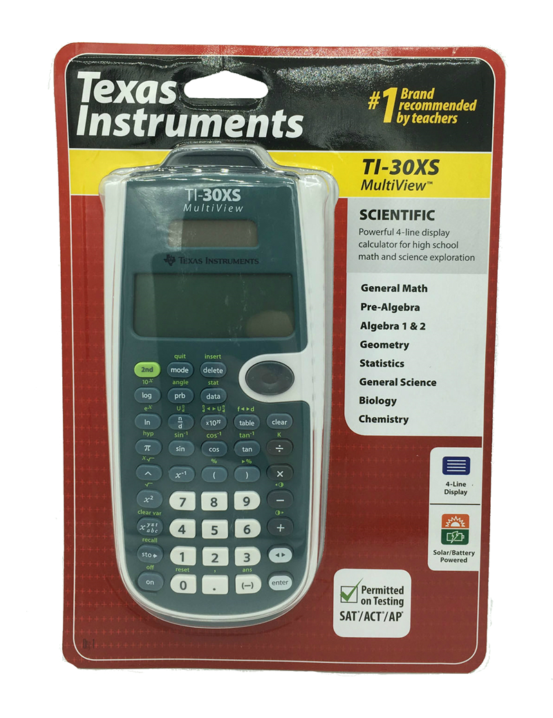 Texas Instruments TI-30XS MultiView Scientific Calculator (SKU 101977451064)