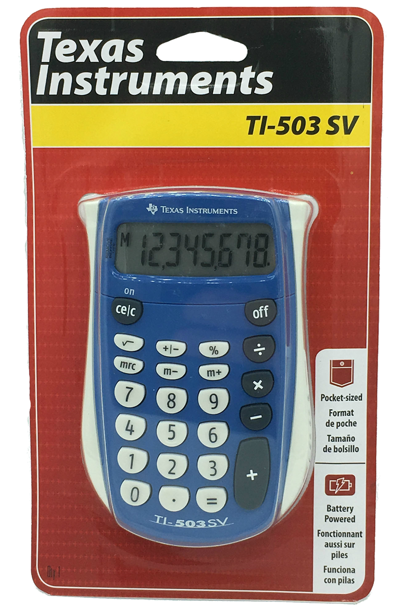 Texas Instruments TI-503 SV Basis Calculator (SKU 102706771064)
