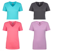 Custom Tshirt V-Neck Ladies