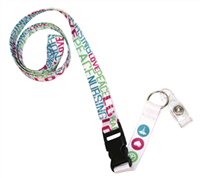 Lanyard Peace Love Nursing